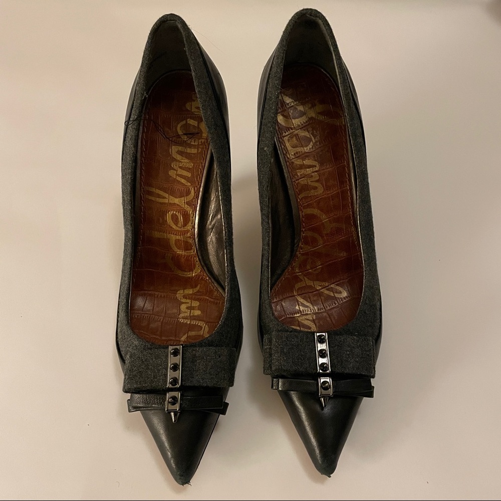 Sam Edelman Black & Gray Heels